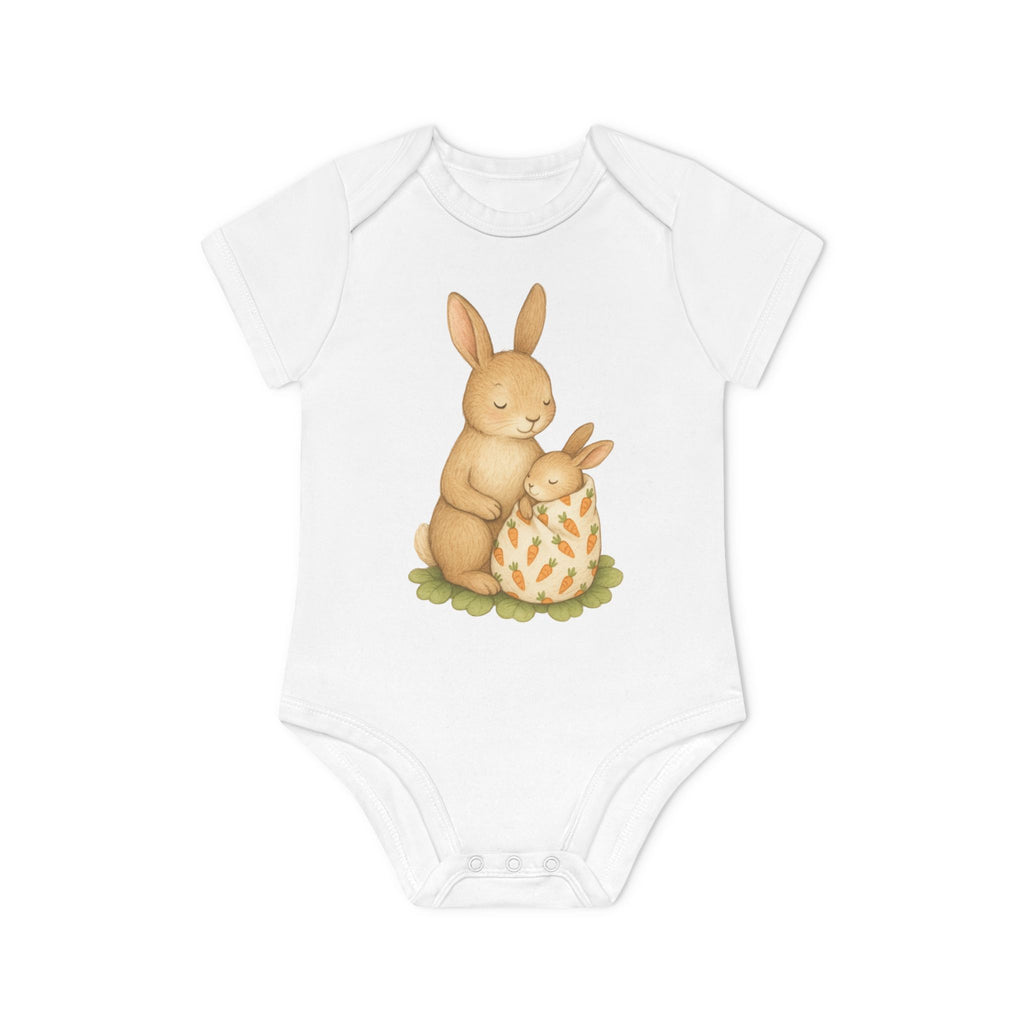 'Mama Bunny with Baby' babyrompertje met korte mouwen