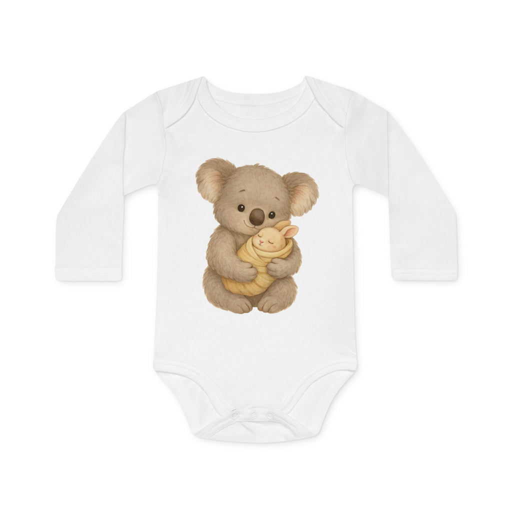'Koala with Baby Bunny' babyrompertje met lange mouwen