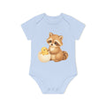 'Little Easter Raccoon' babyrompertje met korte mouwen