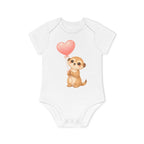 'Little Meerkat with Heart Balloon' Babyrompertje met korte mouwen