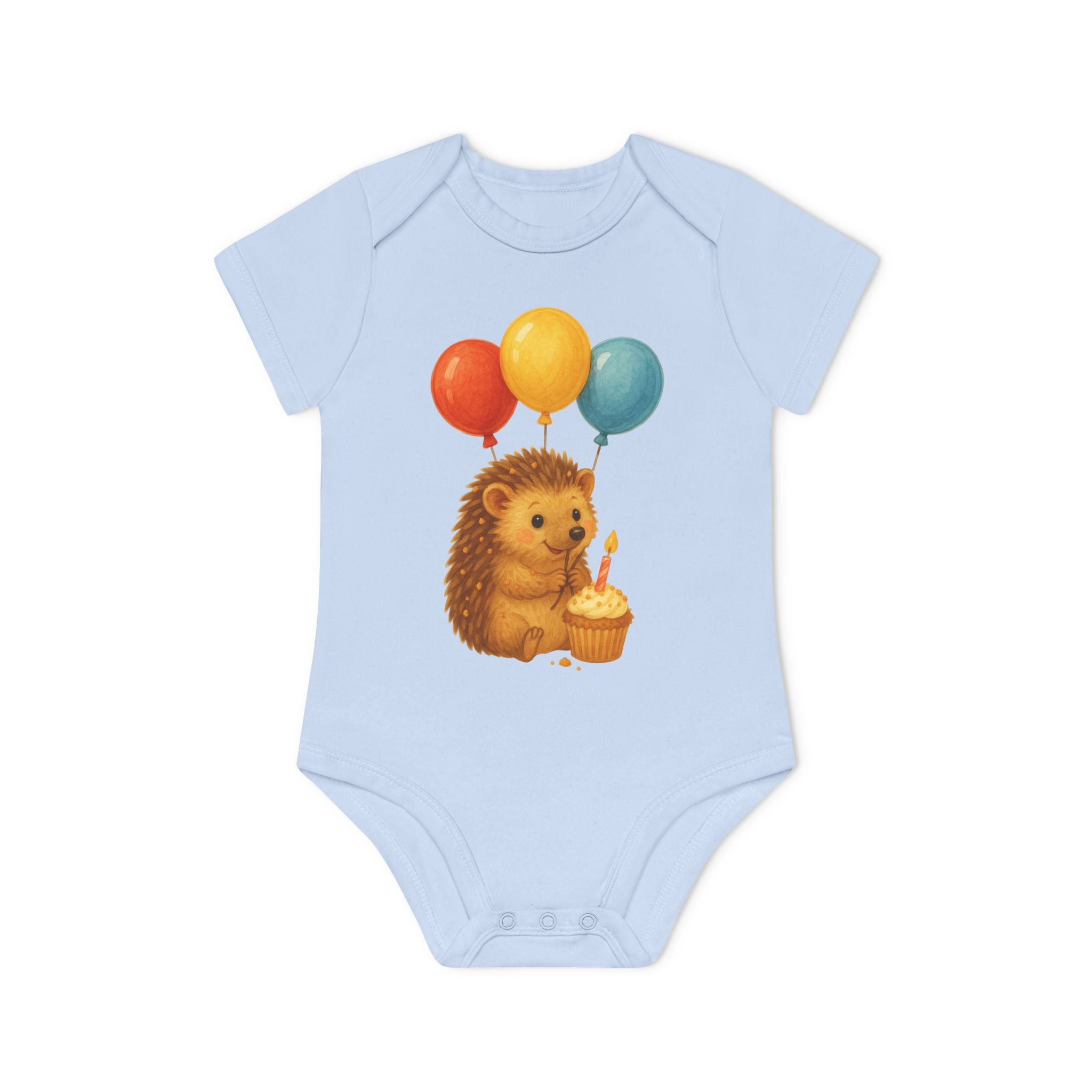 'Blije Verjaardags-Egel' baby rompertje met korte mouwen