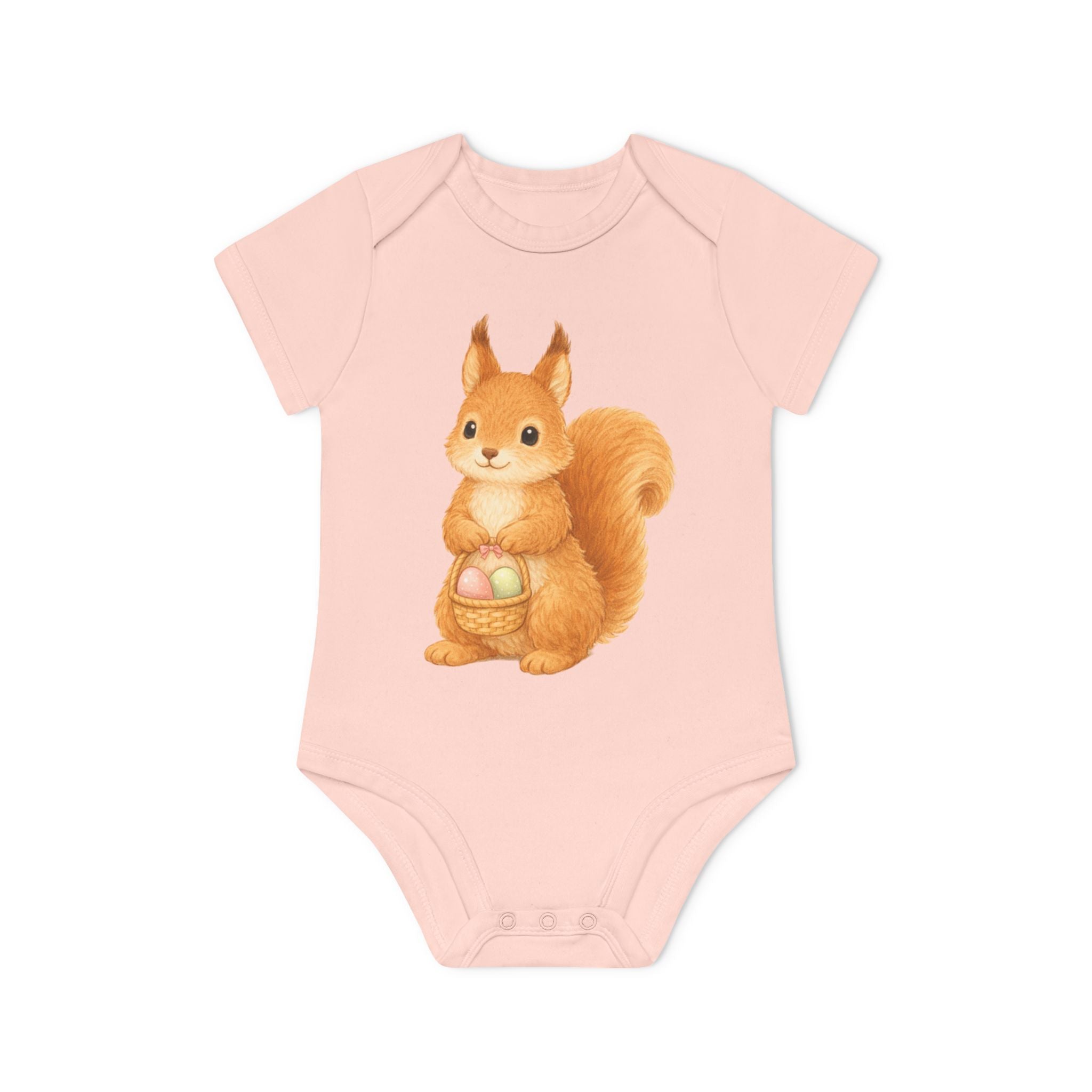 'Little Easter Squirrel' Babyrompertje met korte mouwen
