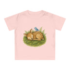 'Sleeping Fawn in the Forest' Baby T-shirt met de tekst