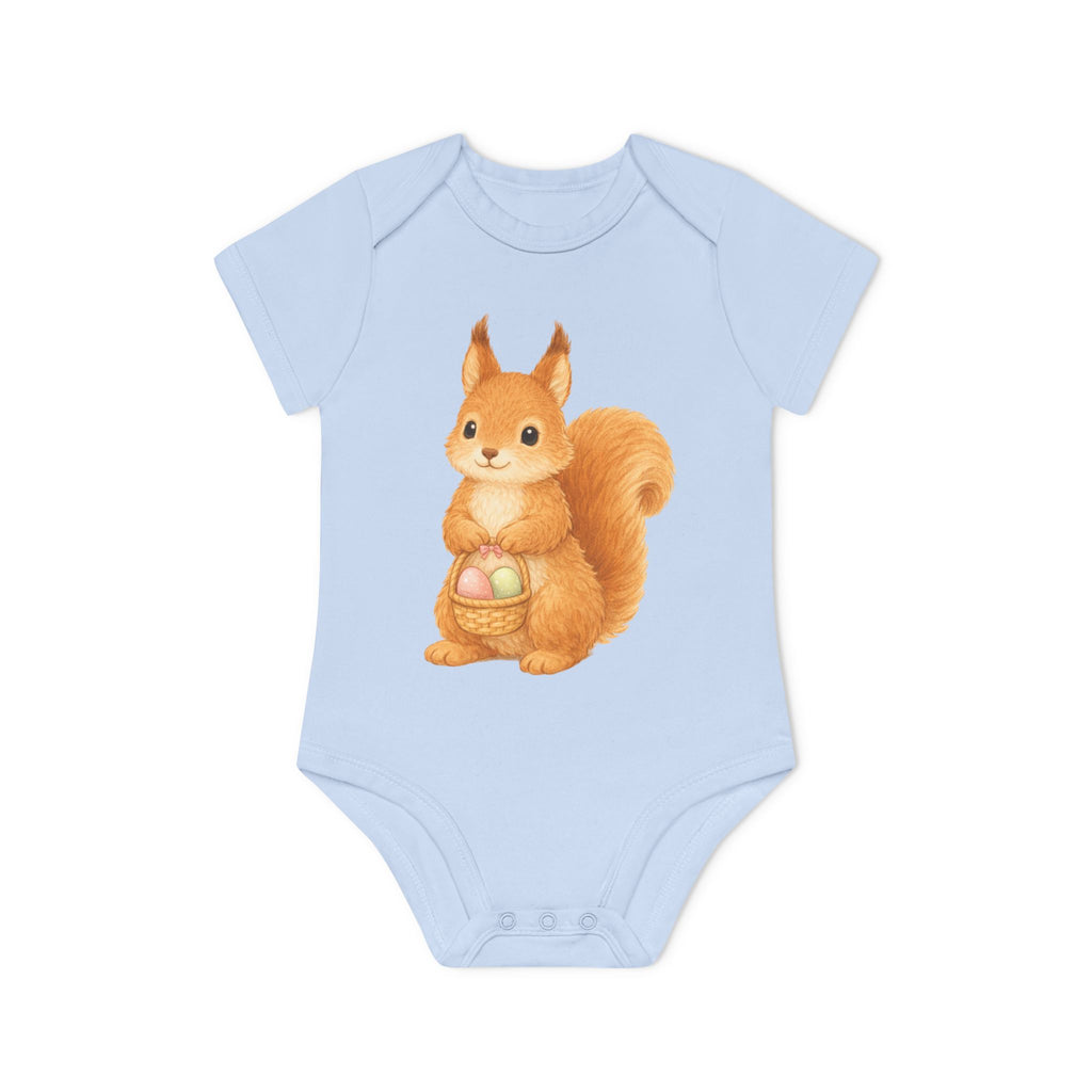 'Little Easter Squirrel' Babyrompertje met korte mouwen