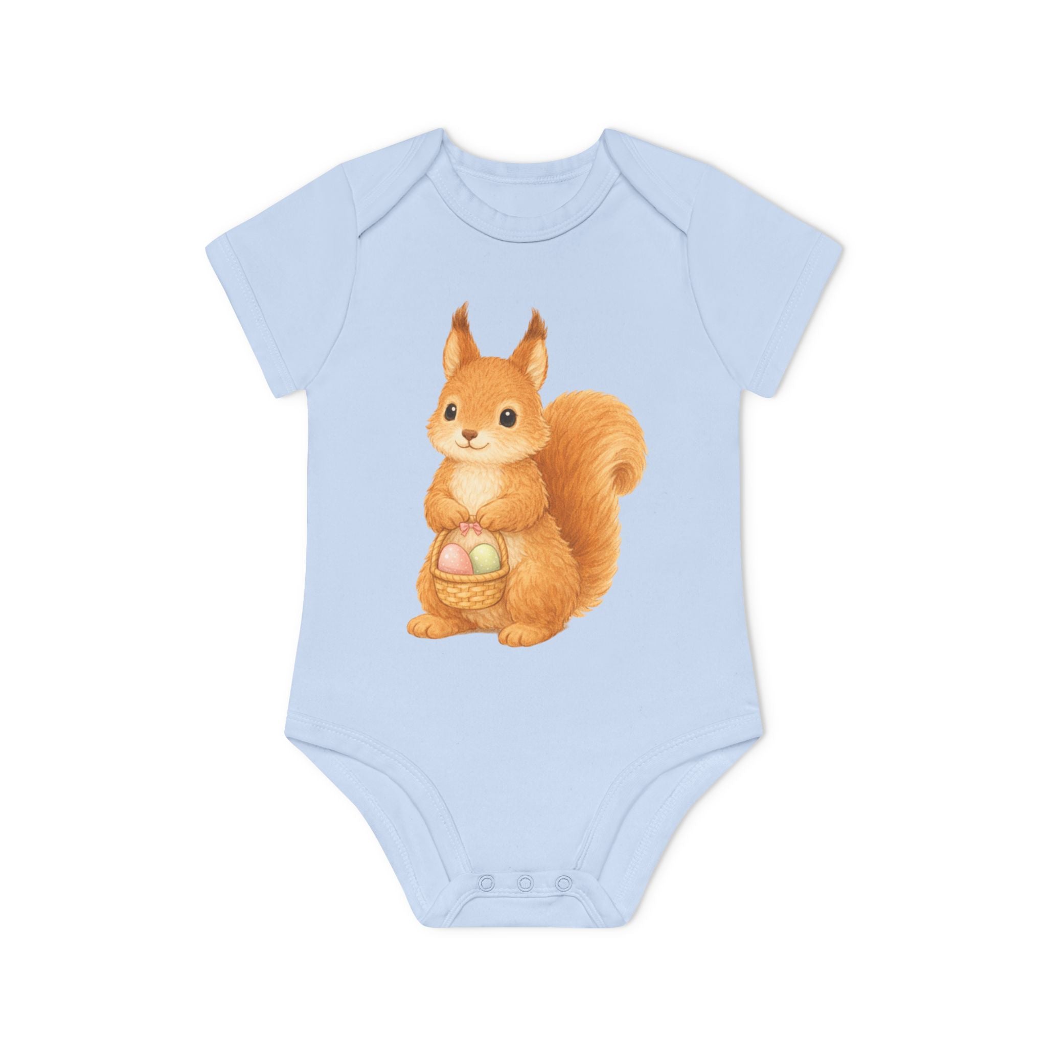 'Little Easter Squirrel' Babyrompertje met korte mouwen