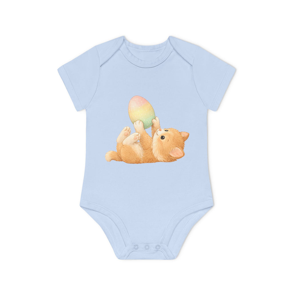 'Playful Easter Kitten' Babyrompertje met korte mouwen