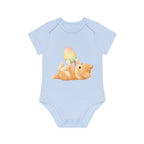 'Playful Easter Kitten' Babyrompertje met korte mouwen