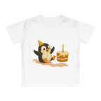 'Pinguïn met taart heeft plezier' Baby t-shirt