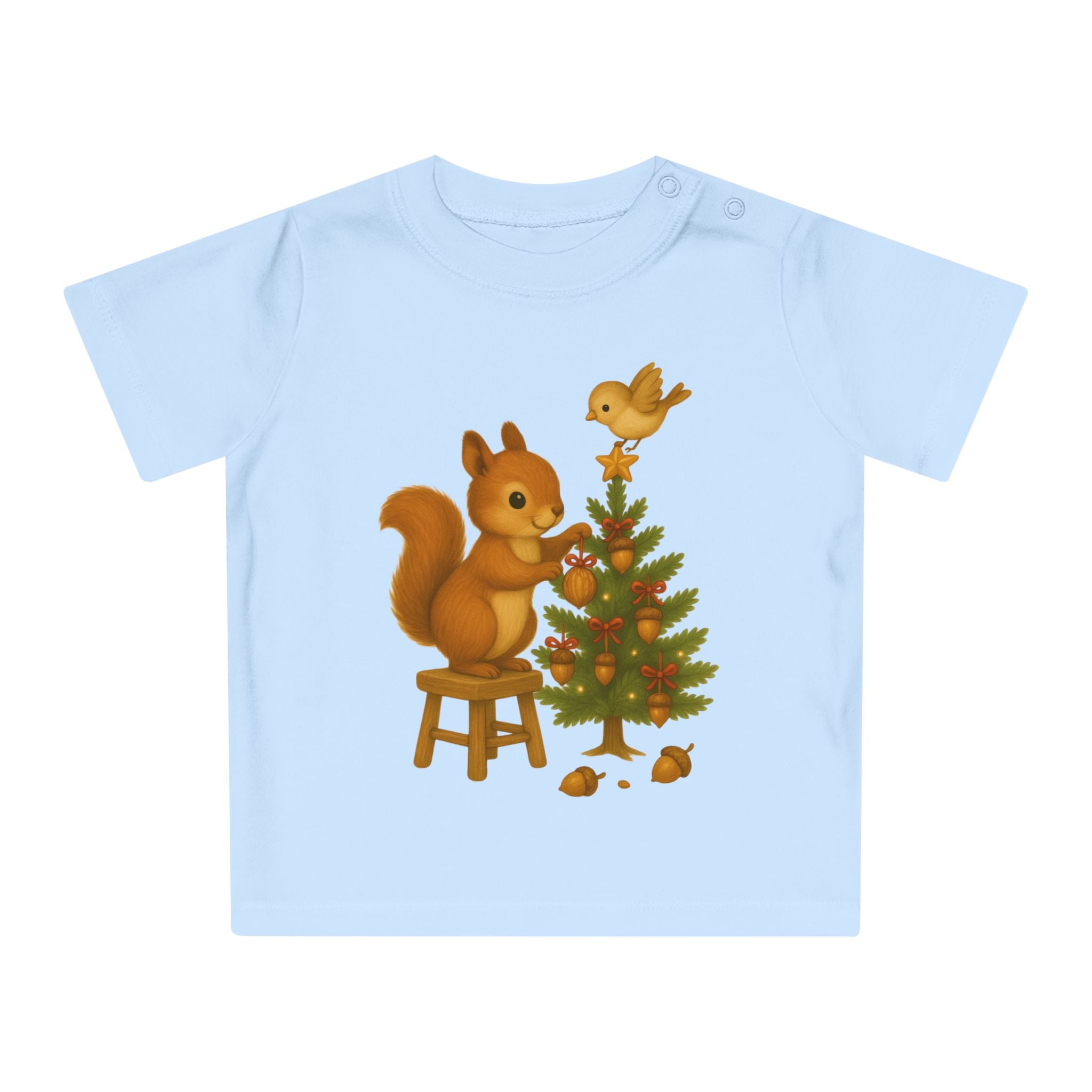 'De Kerstmagie van de Kleine Eekhoorn' Baby t-shirt