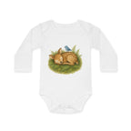 'Sleeping Fawn in the Forest' babyrompertje met lange mouwen