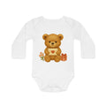 'Teddy Bear Valentine' babyrompertje met lange mouwen