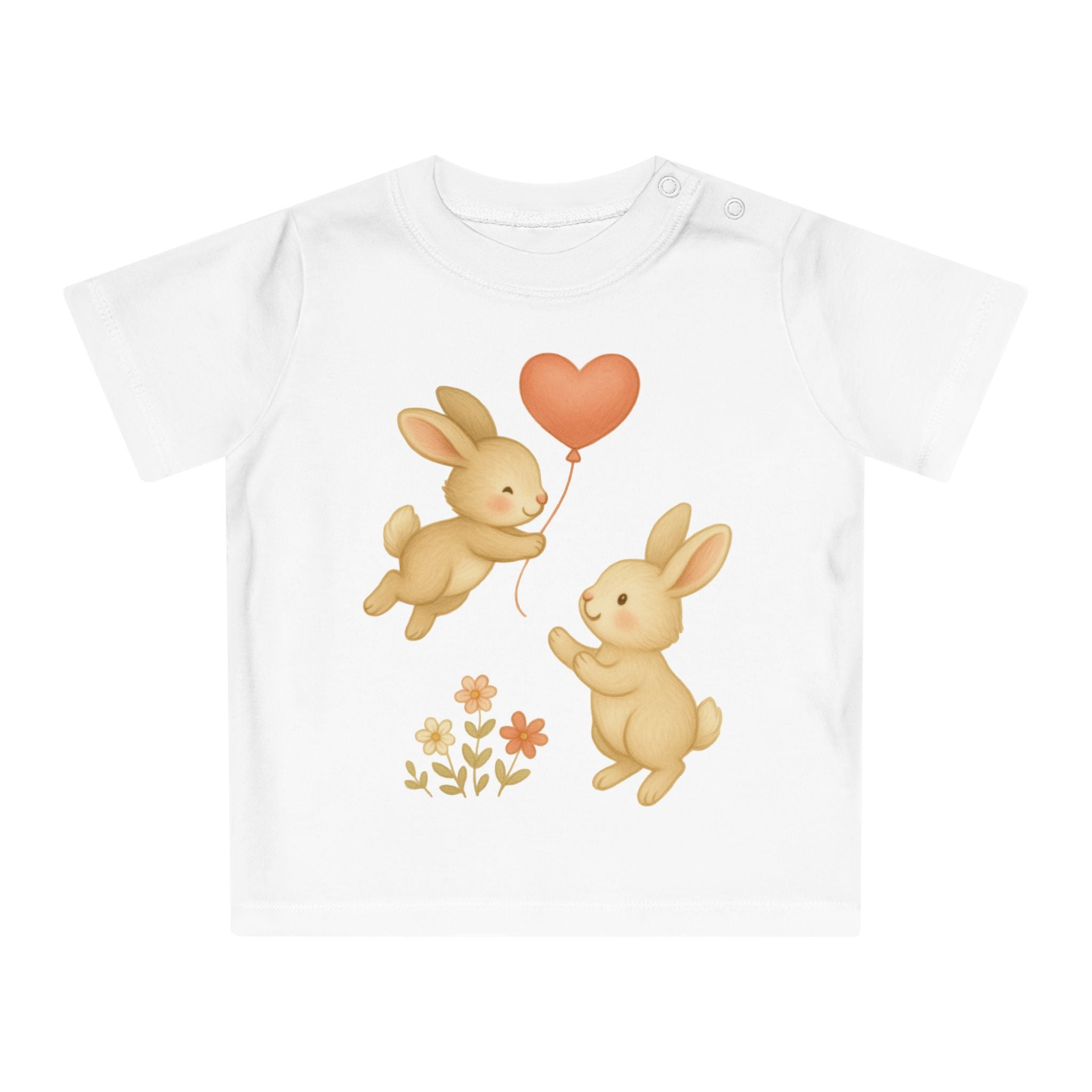 'Konijnenliefde' baby-T-shirt