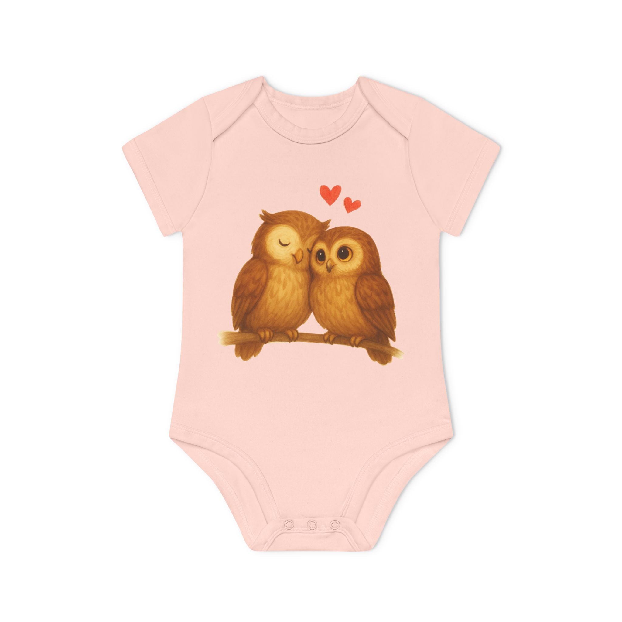 'Uilen in Liefde' baby rompertje korte mouwen