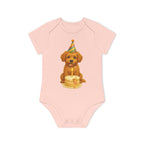 'Puppy Birthday Party' baby bodysuit short-sleeve