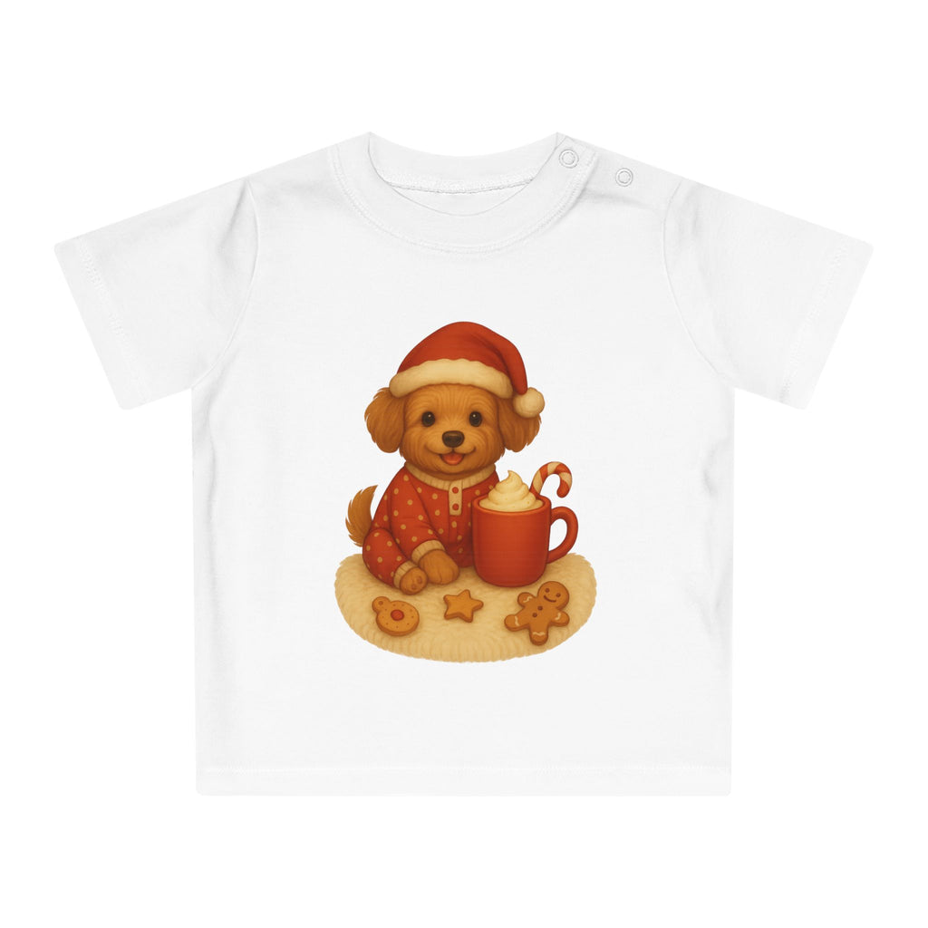 'Kerstpuppy' Baby t-shirt