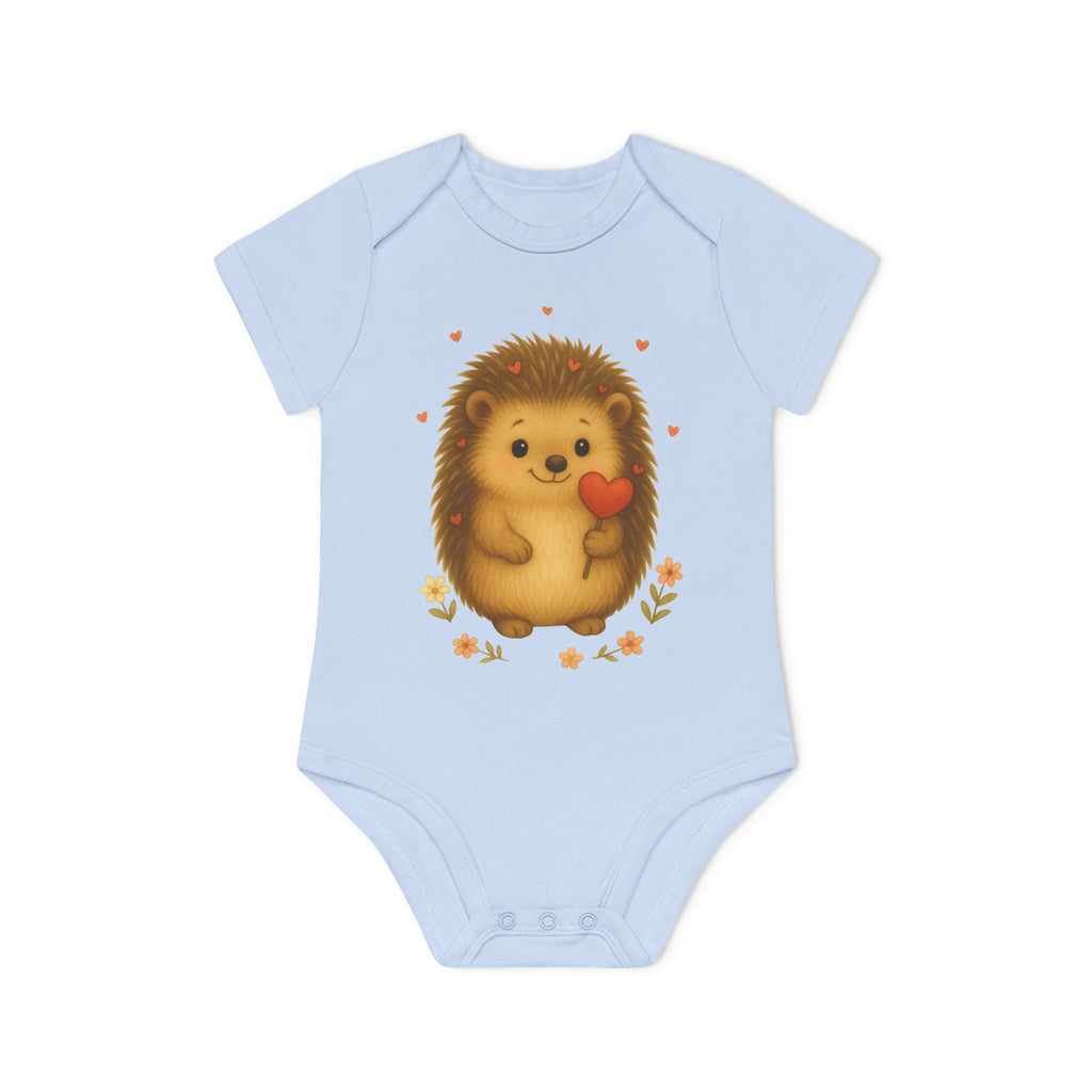 'Hedgehog with heart' Babyrompertje met korte mouwen