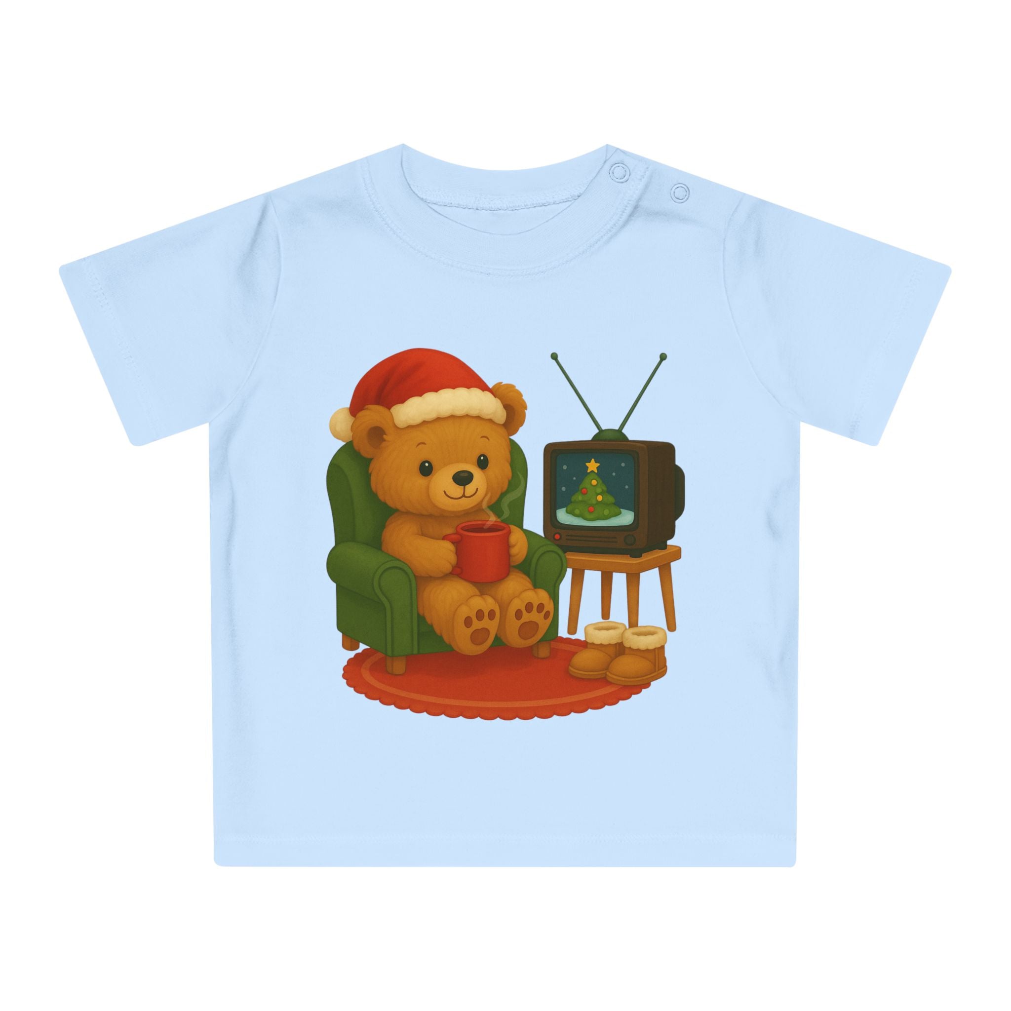 'Gezellige kerstbeer' Baby t-shirt