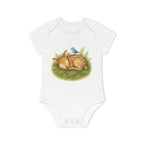 'Sleeping Fawn in the Forest' Babyrompertje met korte mouwen