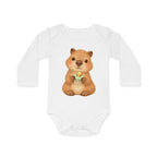 'Little Capybara with Pacifier' Babyrompertje met lange mouwen