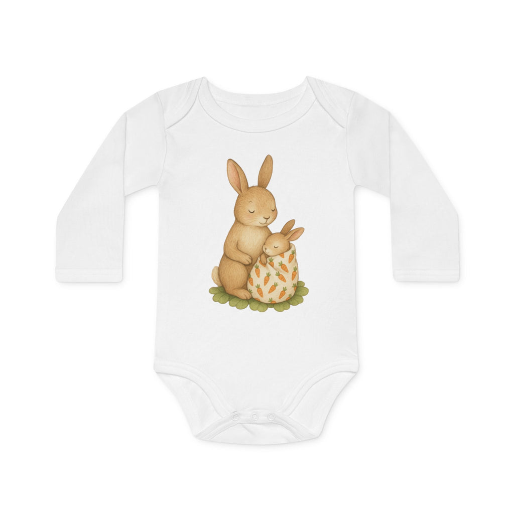 'Mama Bunny with Baby' babyrompertje met lange mouwen