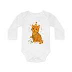 'Feestelijke lieve poes' baby longsleeve