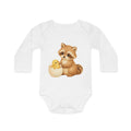 'Little Easter Raccoon' babyrompertje met lange mouwen