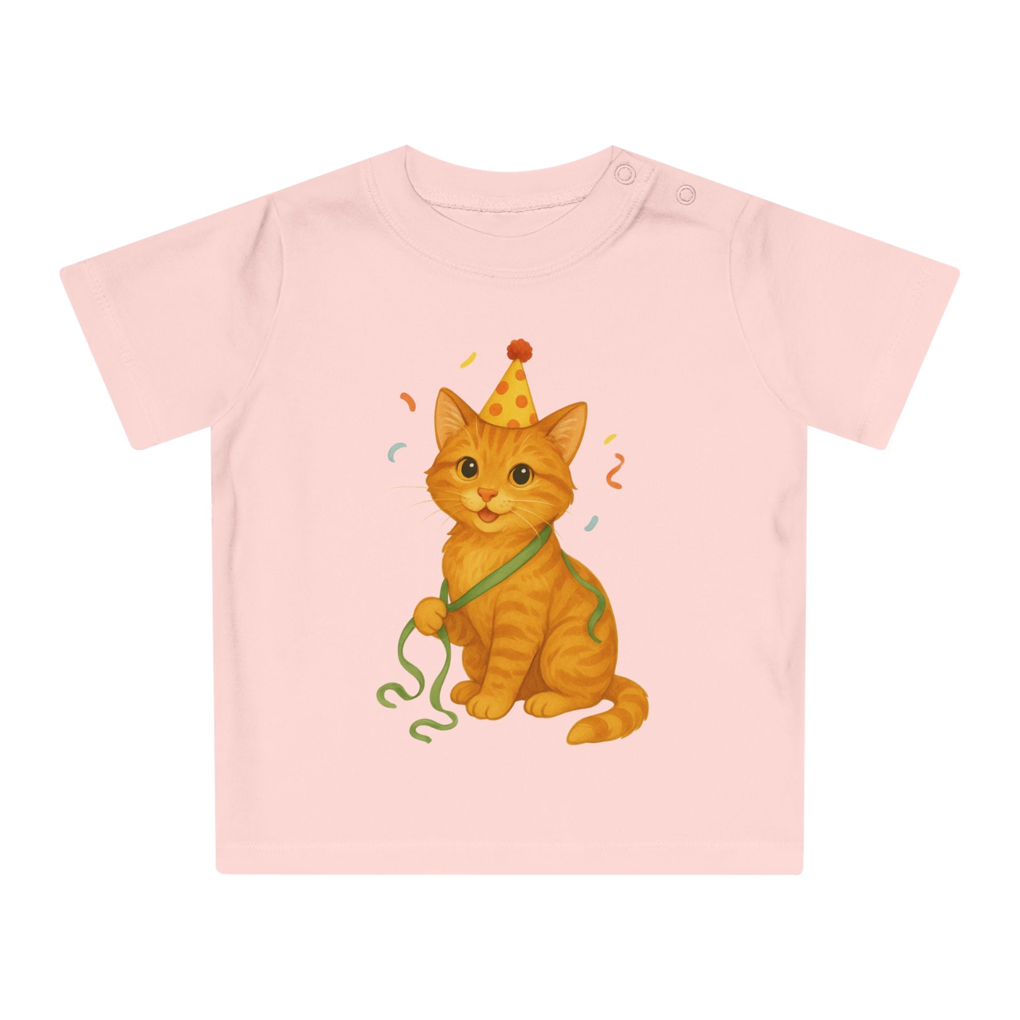 'Feestelijke lieve poes' baby-T-shirt