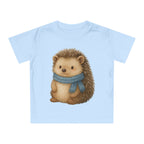 'Baby Boy Hedgehog with Blue Scarf' baby t-shirt