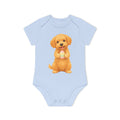 'Happy Easter Little Labradoodle' babyrompertje met korte mouwen