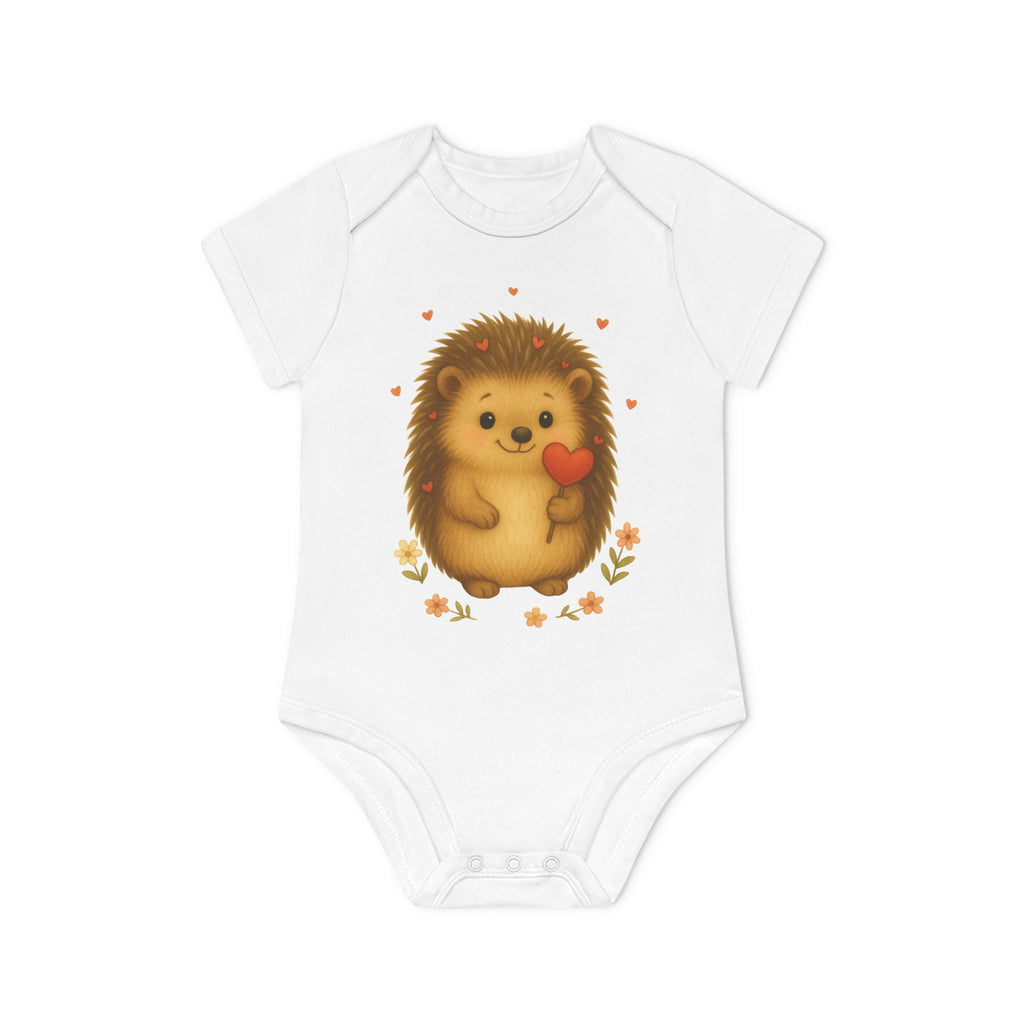 'Hedgehog with heart' Babyrompertje met korte mouwen
