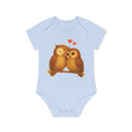 'Owls in Love' baby bodysuit short-sleeve