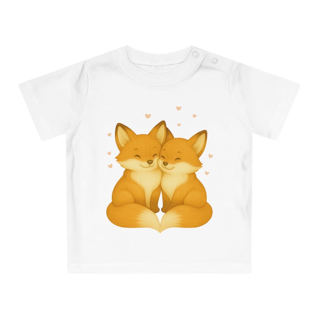 'Foxes in love' baby t-shirt