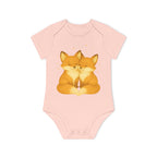 'Foxes in love' Babyrompertje met korte mouwen