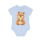'Little Capybara with Pacifier' babyrompertje met korte mouwen