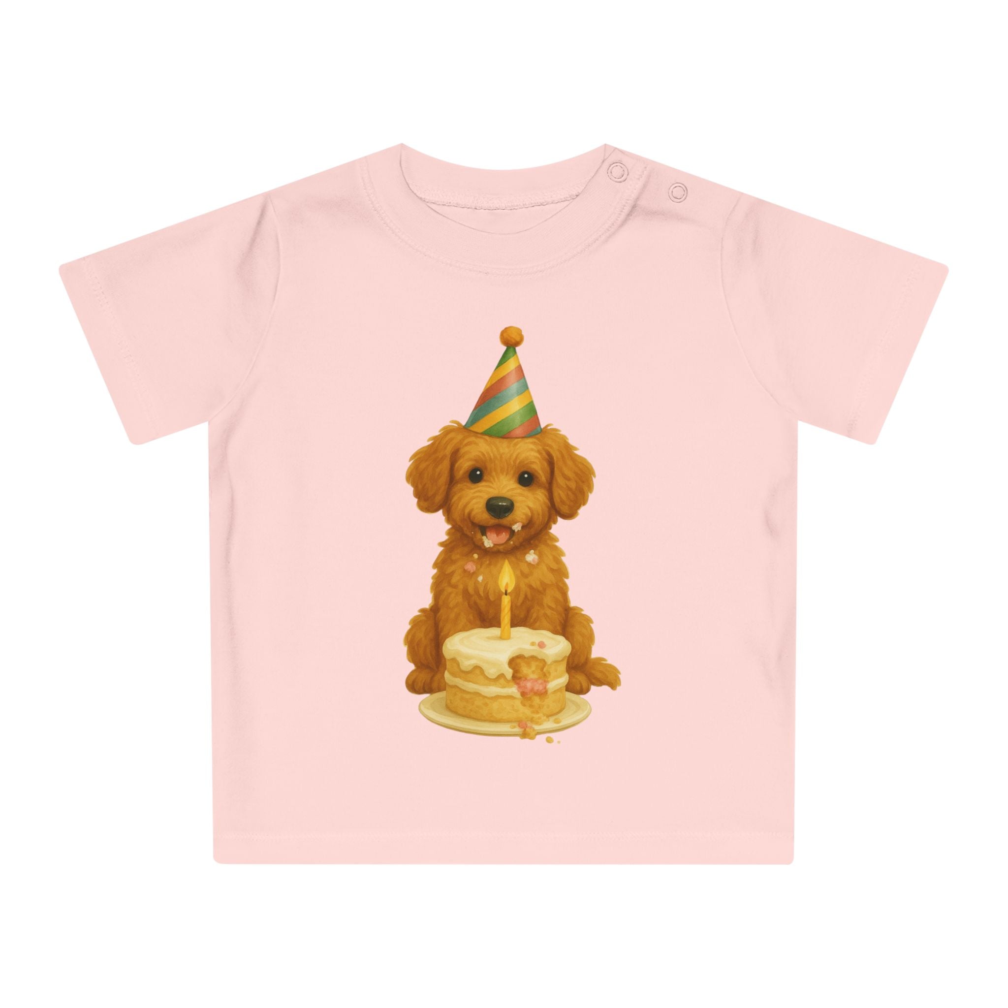 'Puppy verjaardagsfeestje' baby t-shirt