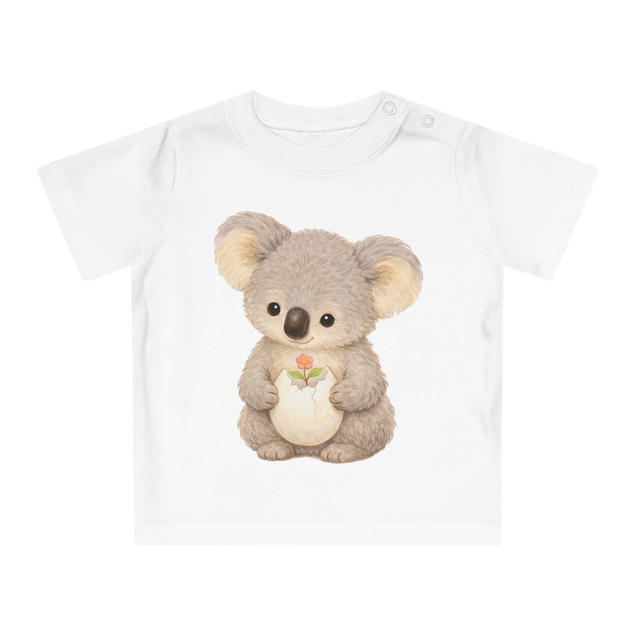 'Blossom Keeper Koala' baby t-shirt