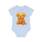 'Cup of love puppy' babyrompertje met korte mouwen