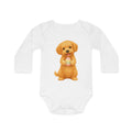 'Happy Easter Little Labradoodle' babyrompertje met lange mouwen