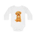 'Happy Easter Little Labradoodle' babyrompertje met lange mouwen