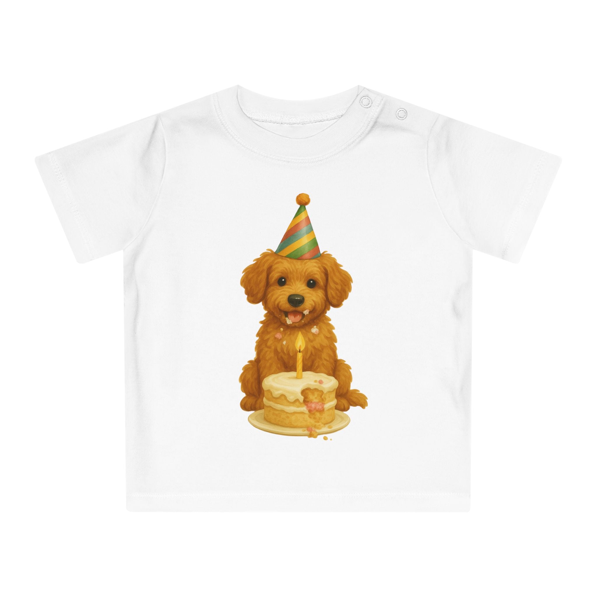 'Puppy verjaardagsfeestje' baby t-shirt