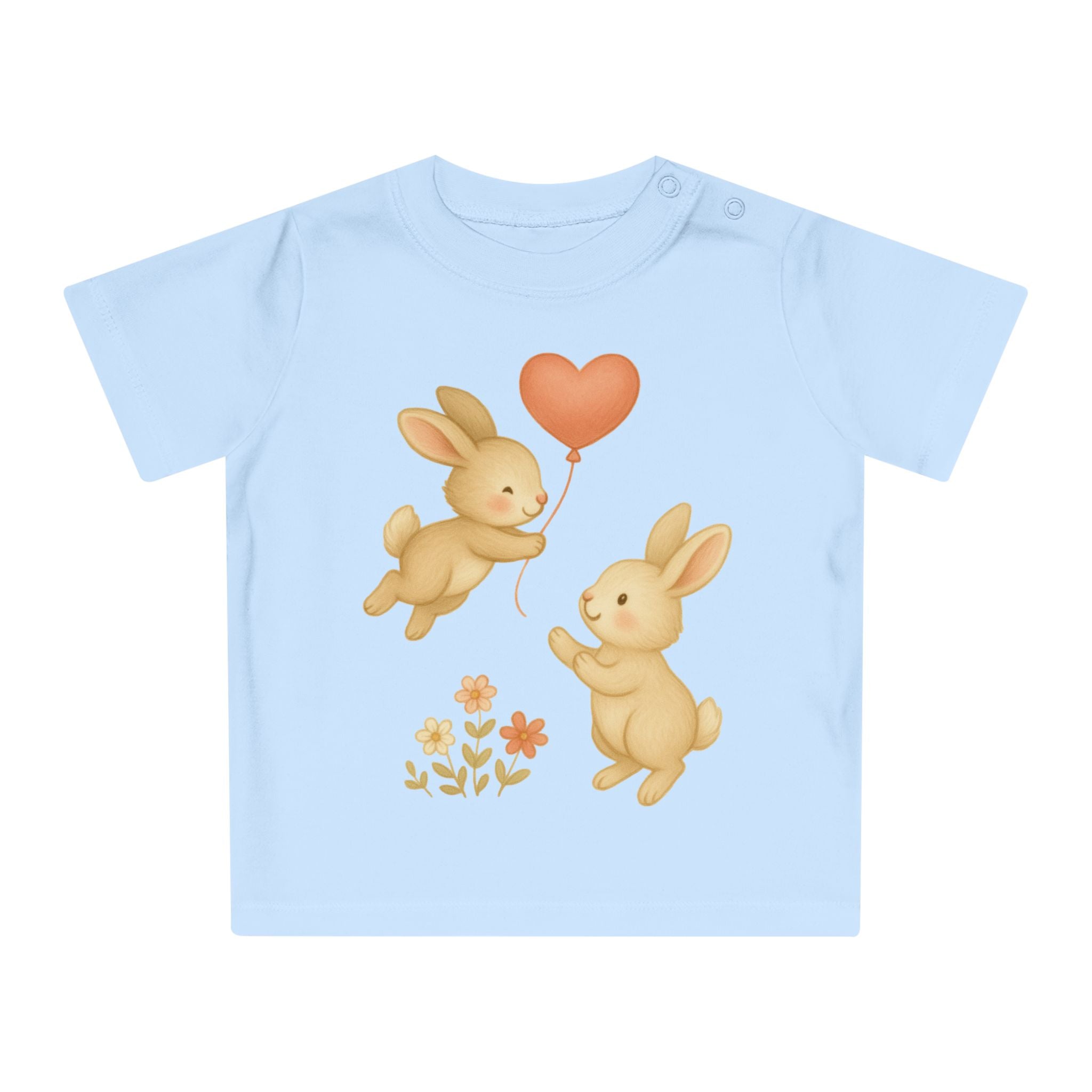 'Konijnenliefde' baby-T-shirt