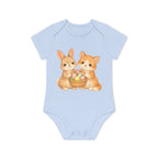 'Best Friends Easter Basket' babyrompertje met korte mouwen