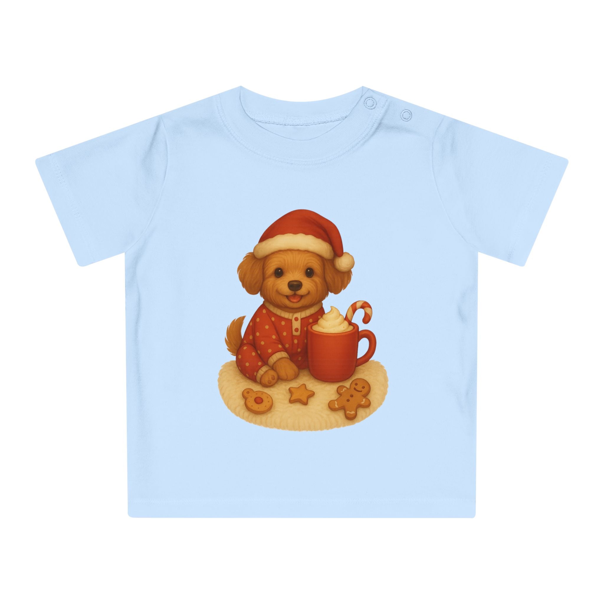 'Kerstpuppy' Baby t-shirt