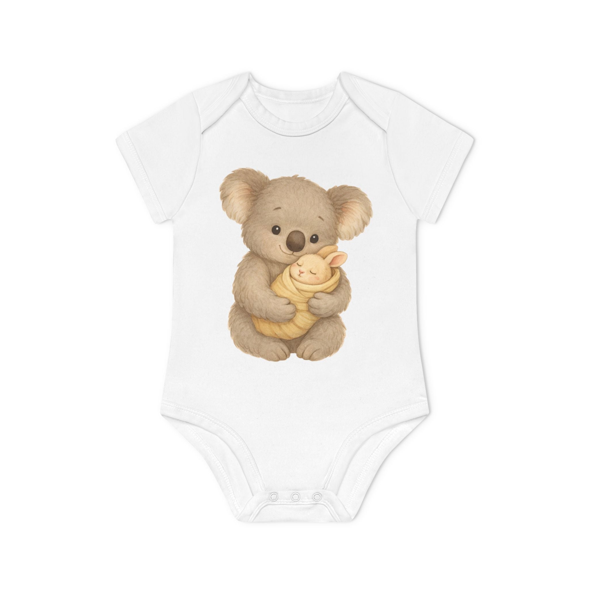 'Koala with Baby Bunny' babyrompertje met korte mouwen