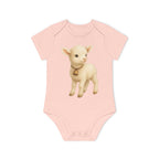 'Little Lamb with Bell' Babyrompertje met korte mouwen