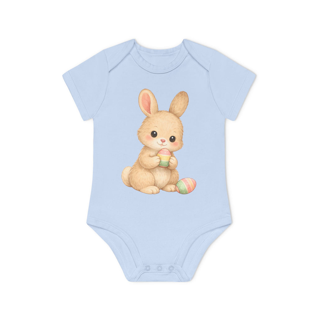 'Little Bunny’s First Easter Egg' Babyrompertje met korte mouwen