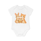 'Best Friends Easter Basket' babyrompertje met korte mouwen