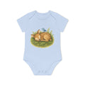 'Sleeping Fawn in the Forest' Babyrompertje met korte mouwen