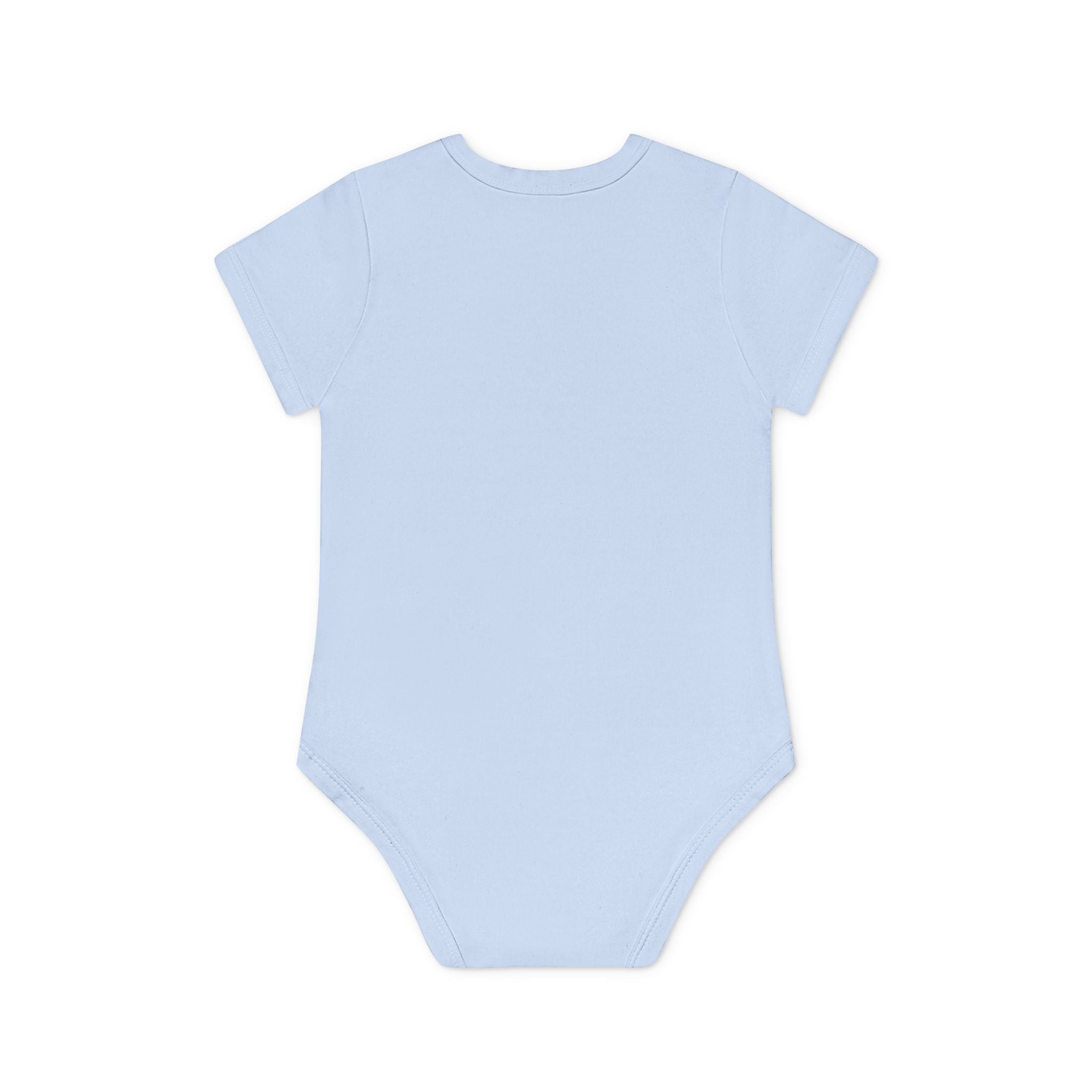 'Baby Boy Hedgehog with Blue Scarf' babyrompertje met korte mouwen