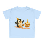 'Pinguïn met taart heeft plezier' Baby t-shirt
